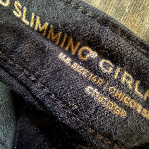 Chico's SO SLIMMING Girlfriend Flare Jeans Black Size 14R - Picture 2 of 4